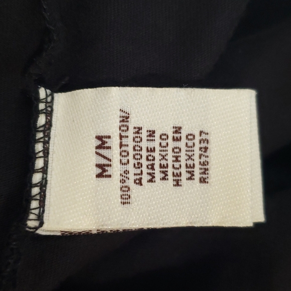 NWOT Polo Jeans by Ralph Lauren Black Cotton Long Sleeve Rock Royalty T-shirt M - Picture 8 of 9